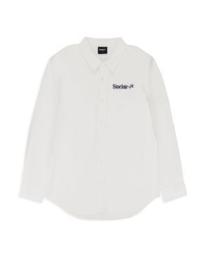 Sinclair Cream Fitzgerald Oxford Button-Down Shirt - White