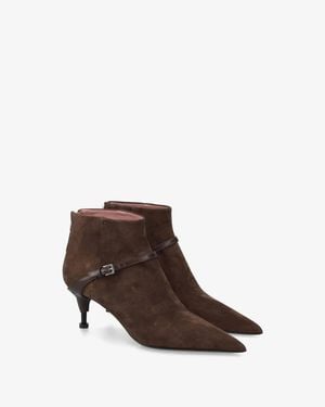 Premiata Low Ankle Pointed Toe Bootie - Brown