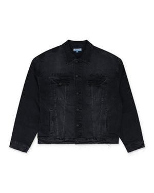 Purple Brand X Sky Trucker Jacket - Black