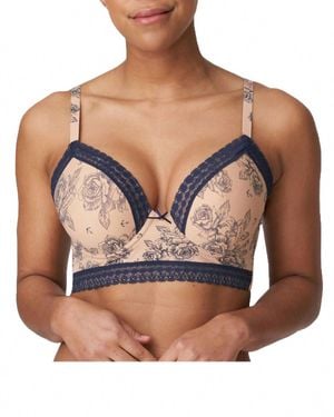 Twist Matama Padded Longline Bra - Natural