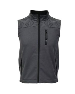 Hooey Youth Boys Jackson Softshell Vest - Black
