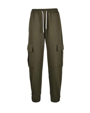 Sunstripes Military Cargo Tracksuit Pants With Ribbed Cuffs - Green