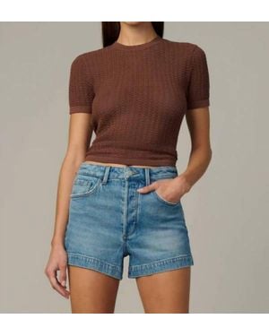 Joe's Jeans Crochet Baby Tee - Blue
