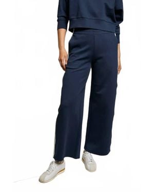 PERFECTWHITETEE Mikos Stripe Wide Leg Pant - Blue