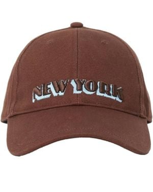 Rag & Bone Harlow New York Baseball Cap, Dark Espresso - Brown