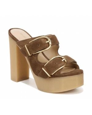 Veronica Beard Garrick Platform Slide Sandals - Brown