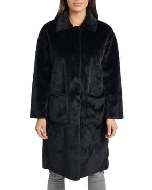 Love Token Ruben Faux Fur Jacket - Black