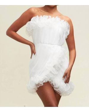Luxxel Strapless Mini Dress - White