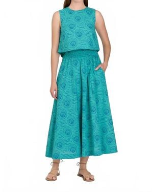 Livro Sleeveless Crop Top - Blue