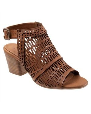 BUENO Candice High Cut Out Sandals - Brown