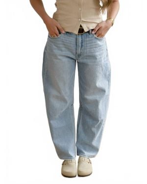 VERVET BY FLYING MONKEY Gigi Barrel Jean - Blue