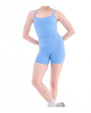 Halfdays Gwen Longline Top - Blue
