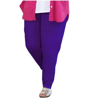 On The Plus Side Tailored Stretch Twill Pants - Purple