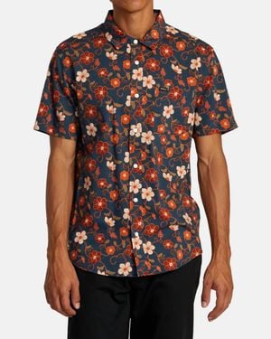 RVCA Anytime Short Sleeve Woven Shirt - Multicolor