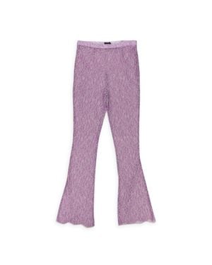 CALLIPYGIAN Lace Pants - Purple