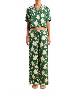 Trovata Vera Wide Leg Pant - Green