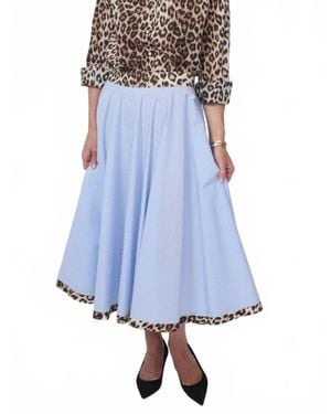 La Prestic Ouiston Roma Cotton Skirt - Blue