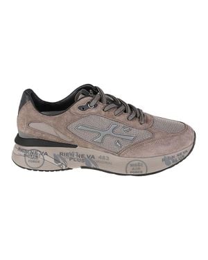 Premiata Moerun Suede-Blend Sneakers - Brown