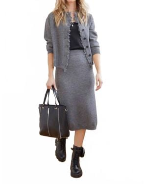 Coco + Carmen Celleste Sweater Skirt Set - Blue