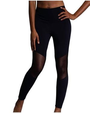 Onzie Mesh Moto Capri Pants - Black