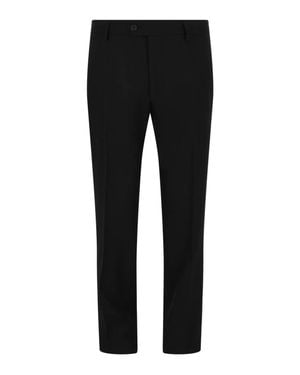 Ferragamo Metallic Striped Pants - Black