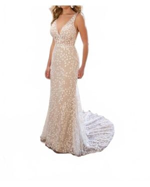 All Who Wander Cece Gown - White