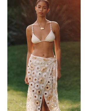 BLITHE Boho Crochet Wrap Sarong - Green