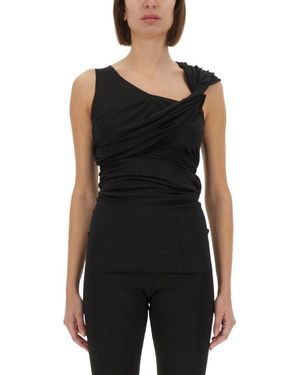 Rick Owens X Lilies Sahara" Top - Black