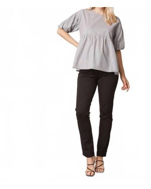 ANGEL MATERNITY Maternity Straight Cut Ponti Work Pants - Black