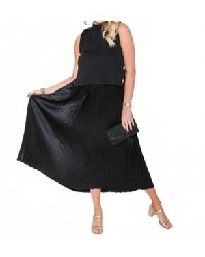 Thml Pleated Skirt Dress - Black