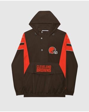 Starter Cleveland Browns Home Team Half-Zip Jacket - Red