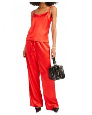 SPRWMN Silk Kauai Pants - Red