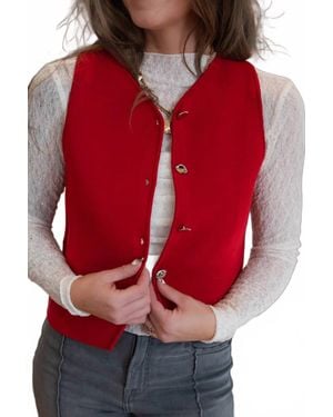 Eesome Sera Sleeveless Top - Red