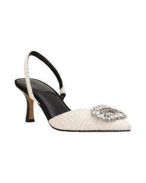 INC International Concepts Gevira Pointed-Toe Sandals Woven 10017903100 - Metallic