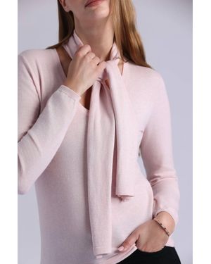 Minnie Rose Scarf Detail Top - Pink