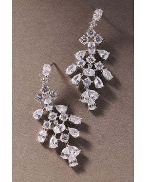 Nadri Runway Chandelier Earrings - Brown