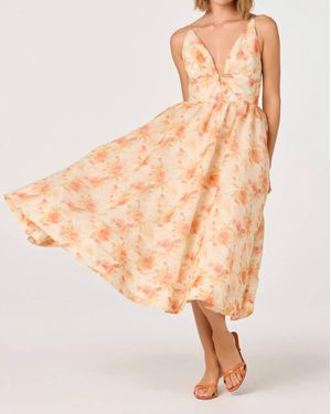 Astr Janna Midi Dress - Multicolor