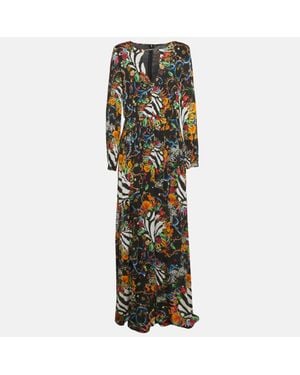 Roberto Cavalli Cavalli Class Seashell Printed Jersey Maxi Dress - Green