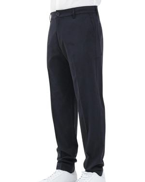 ARMANI EXCHANGE Tailored Wool-Blend Pants - Blue