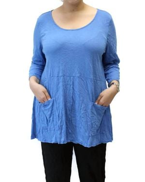 Chalet Et Ceci Charlize Crinkle Top - Blue