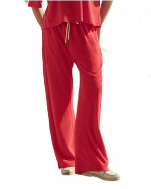 The Great The Micro Terry Horseshoe Sweatpant - Red