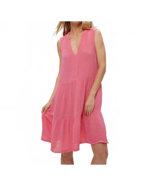 Michael Stars Daisy Gauze Midi Dress - Pink