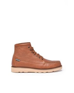Sebago Leather Moccasin Boots - Brown