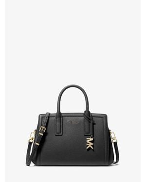 Michael Kors Michael Laila Small Leather Satchel - Black