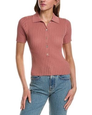 525 America Maya Semi Sheer Top - Red