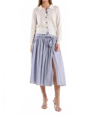 CHRISTY LYNN Maeve Midi Skirt - Blue