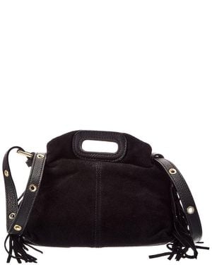Italian Leather Shoulder Bag - Black