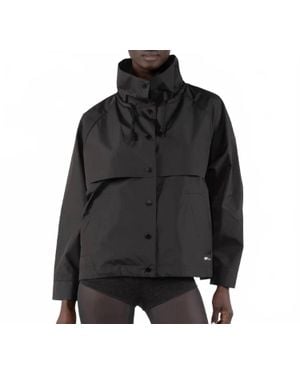 OOF WEAR Short Water Repellent Jacket With Hood - Black