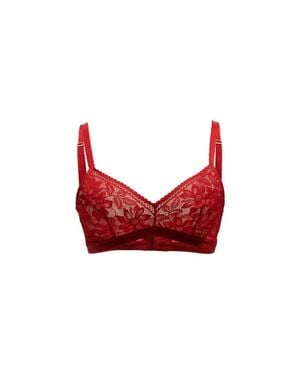 Wolford Lace Triangle Bra - Red