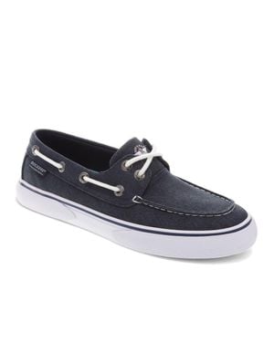 Dockers Rowe Canvas Casual Lace Up Boat Shoe - Blue